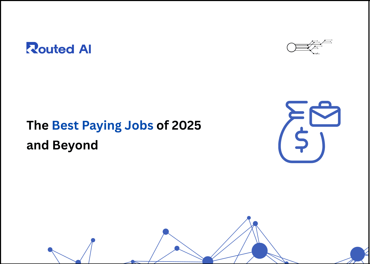 A graphic illustrating high-paying jobs of the future