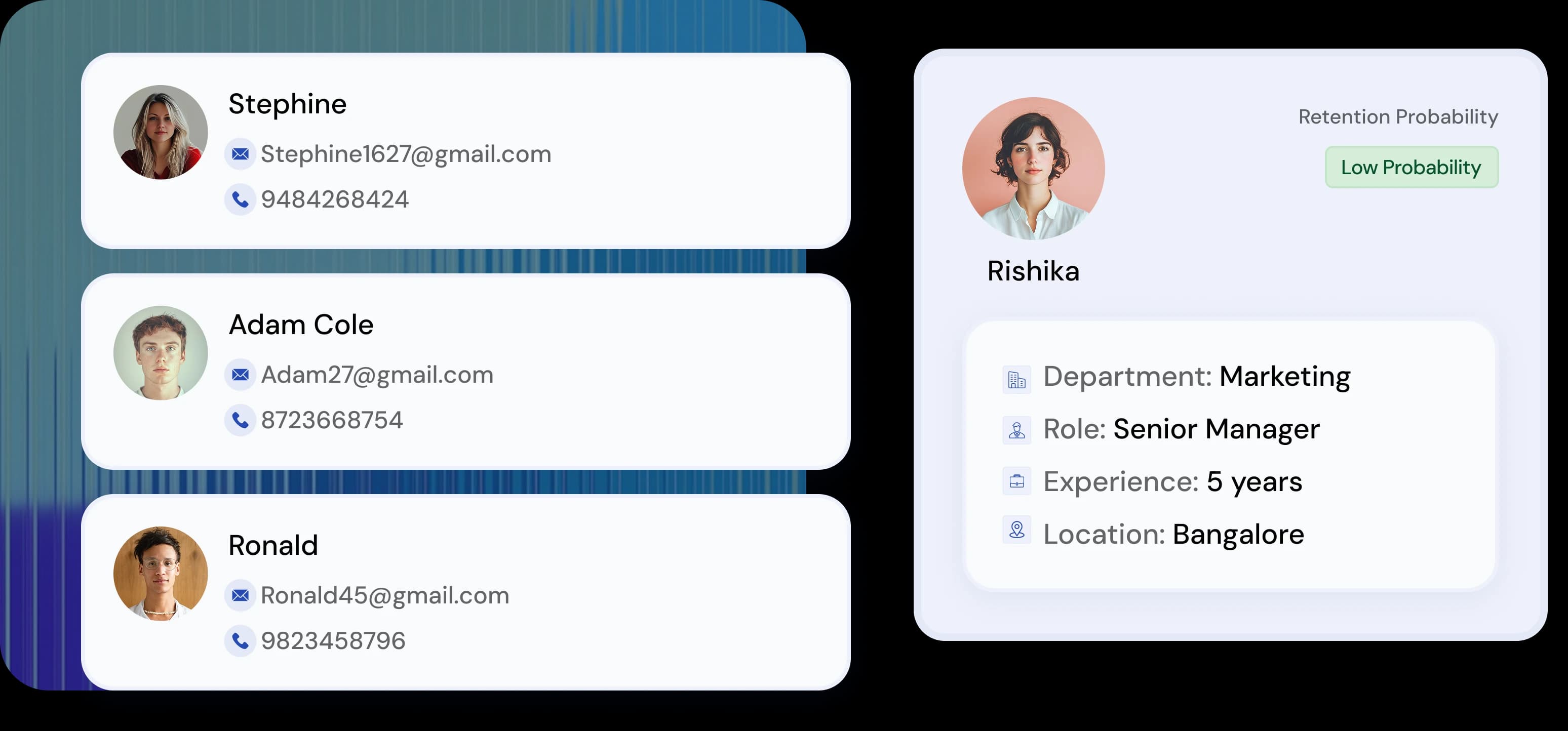 Dashboard Profile Visualization